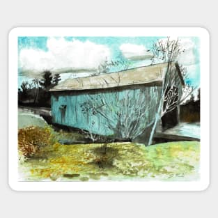 Magnetic Hill Covered Bridge Sticker